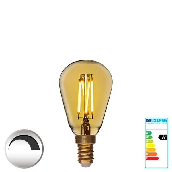 E14 1,5W Mini LED  <br> 90 Ra 1,5W Flame MiniEdison