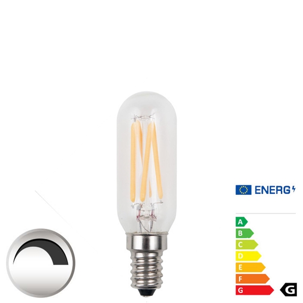 E14 Fadpære LED  <br> 90 Ra 4W Warm White H 85 mm